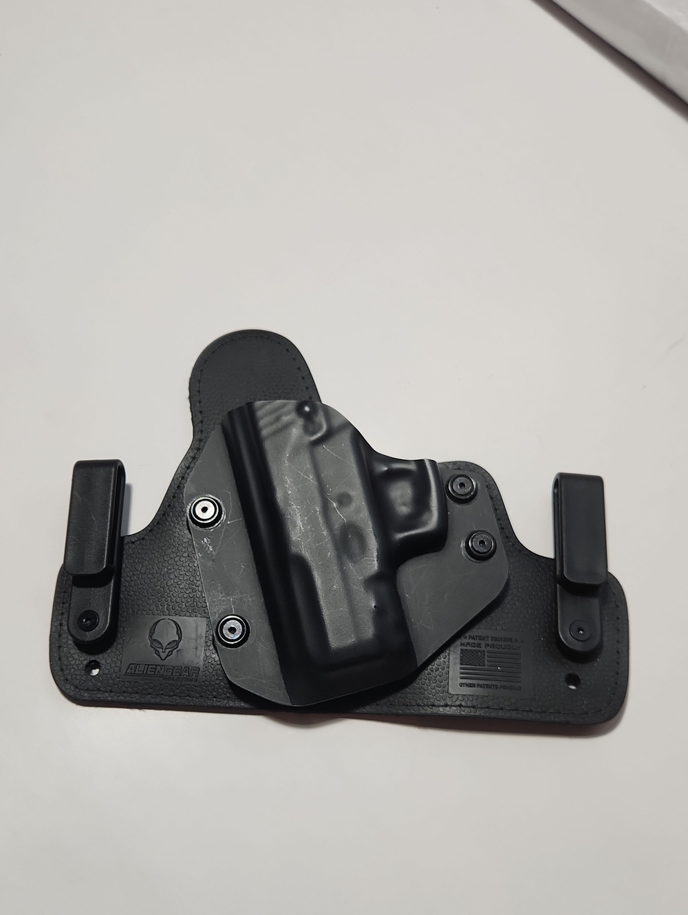 ALIENGEAR HOLSTER. LEFT HANDED SIDE HOLSTER Black CLORK 3.0 TUCK